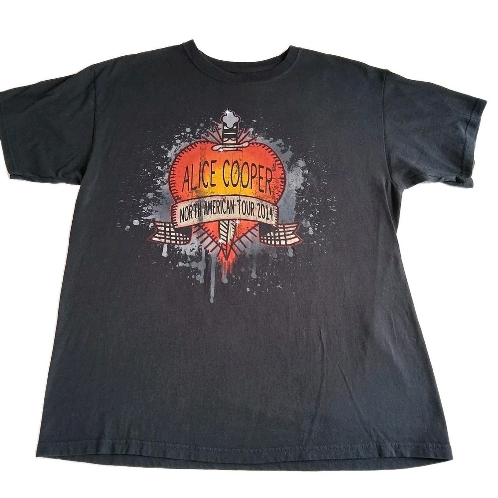 ALICE‎ COOPER School's Out Forever 2014 Official Band Tour T-Shirt Men's Size XL